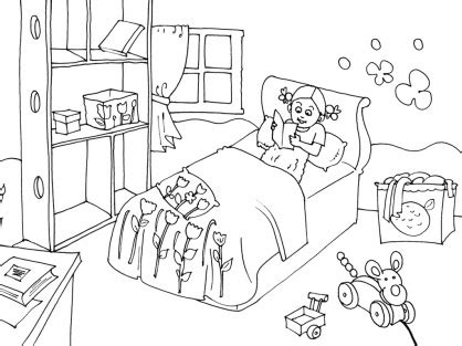 Dessin Chambre Fille Beau Galerie Coloriage Chambre 16 Coloriage
