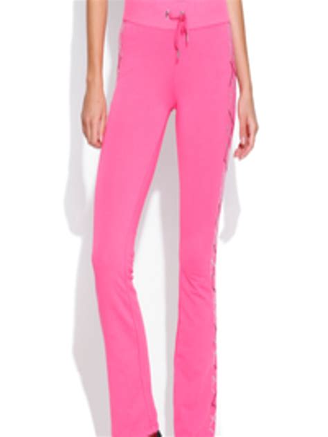 Buy Bebe Pink Embellished Track Pants Track Pants For Women 952320