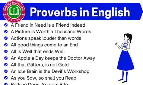60 Proverbs In English With Their Meanings Explained Onlymyenglish