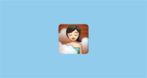 🧖🏻‍♀️ Woman In Steamy Room Light Skin Tone Emoji On Whatsapp 218379
