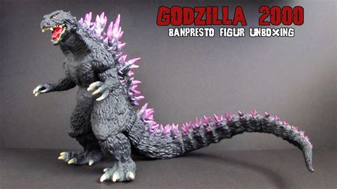 A high grade side profile photo of the figure adorns the front of the box. Godzilla 2000 - Banpresto Figur Unboxing - YouTube