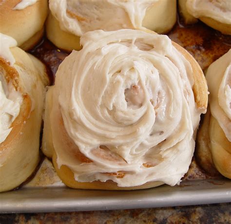 Cinnamon Rolls With Maple Frosting