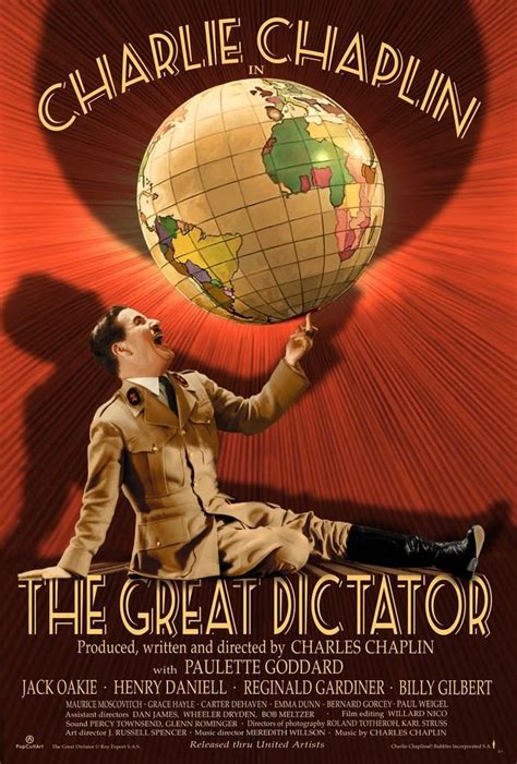 The Great Dictator Movie Poster By Bruce Emmett Movie Posters