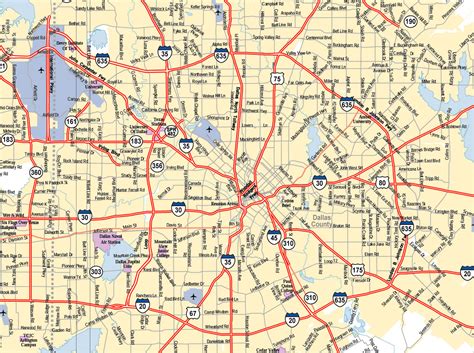 Dallas Texas City Map Dallas Texas Usa • Mappery