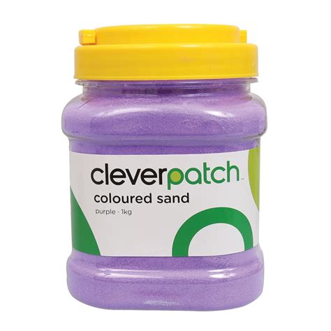 Cleverpatch Coloured Sand Purple 1kg Tub Australia Day