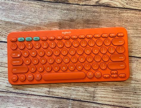 Logitech K380 Orange Bluetooth Keyboard On Mercari Bluetooth Keyboard