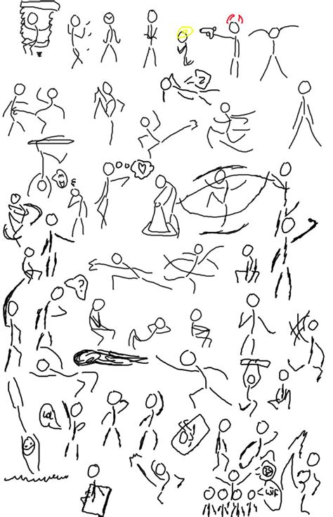 Draw A Stick Figure Fighting Clip Art Library