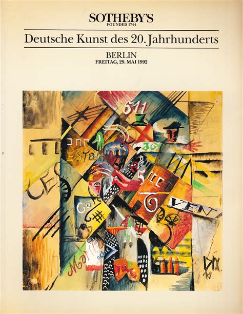 Sothebys German Paintings Deutsche Kunst Des 20 Jahrhunderts Berlin