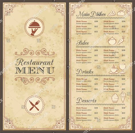 Blank Menu 29 Free Templates In Ai Psd Ms Word Pages Free