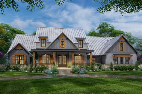 One Story Country Craftsman Home Plan With Loft And Optionally Finished