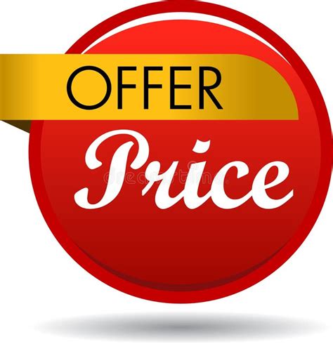 Offer Price Web Button Icon Stock Vector Illustration Of Banner T