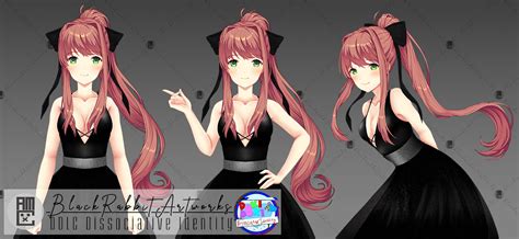 Ddlc Dissociative Identity Monika Black Dress Sprites Rddlcmods