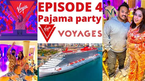 Flop Pajama Party😭😨 Mishkha Dancing Alone🤪what Is Inside This Huge Ship🛳 Virginvoyages 😍🤯