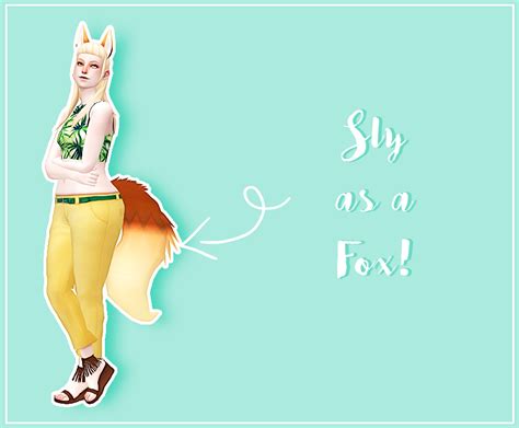Fox Ears And Tails By May Sims Sims 4 Anime Sims 4 Toddler Sims 4