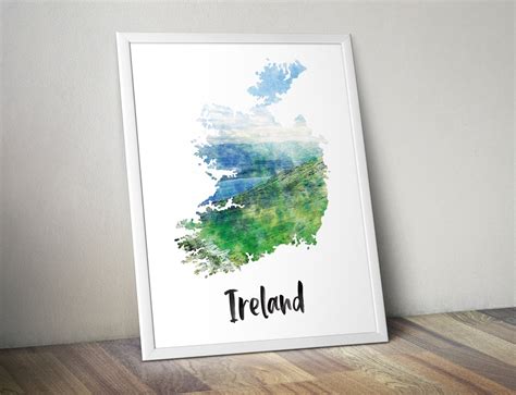 Ireland Print Ireland Watercolor Print Ireland Canvas Etsy Nederland