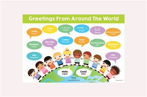 Greetings from Around the World Poster | Nursery Resources