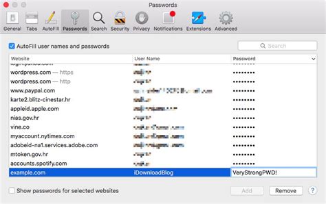 You will find all internet explorer saved passwords under web passwords. click on an entry of which you want to see the password. How to view, search and edit Safari passwords