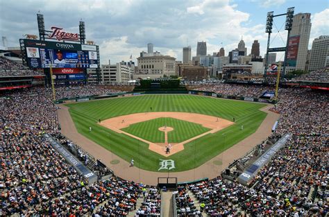 The View From Above Detroit Tigers Mlb Stadiums Detroit