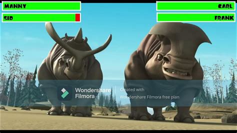 Ice Age 2002 Rhino Fight With Healthbars Youtube