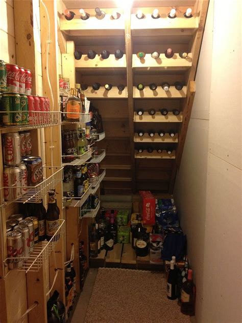 Welcome to my kitchen!kitchen pantry storage solution, under the stairs storage idea.in this episode i will be making a cart, storage solution for our messy. Gorgeous 57 Wine Cellar Under the Stairs Ideas https ...