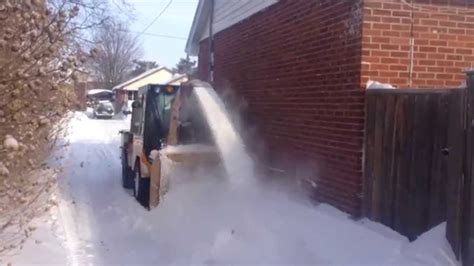 Trackless Mt5 Snow Blowing Driveway Youtube