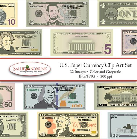 Us Currency Clip Art A Quiet Simple Life With Sallie Borrink