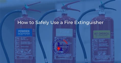 How To Safely Use A Fire Extinguisher
