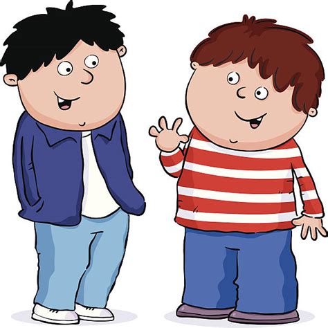 Royalty Free Two Boys Talking Clip Art Vector Images And Illustrations