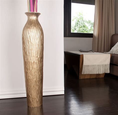 Leewadee Tall Big Floor Standing Vase For Home Decor 36 Inches Mango