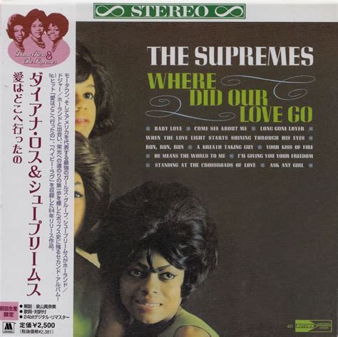 Magic Notes Supremes Where Did Our Love Go Motown 1964 Jap