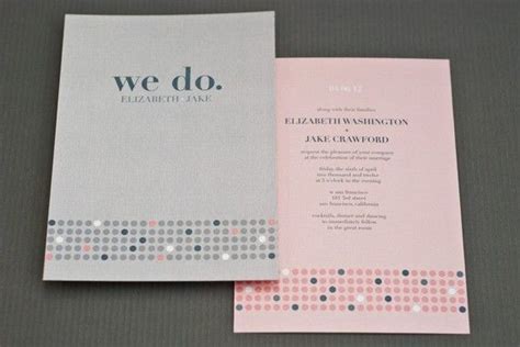 Prize Contemporary And Elegant Wedding Invitation On Pearl Linen