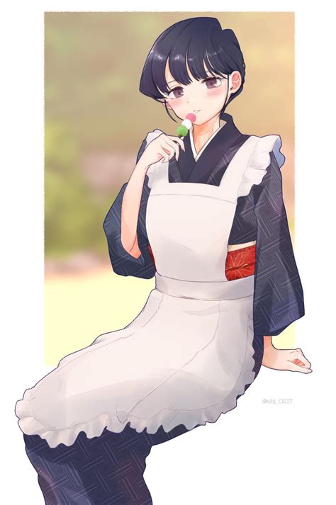 Komi As A Japanese Style Maid By Ebi Rkomisan
