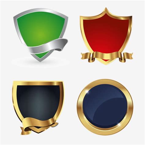 Shield Logo Badge Vector Hd Images Golden Shields Logo Icon Badges