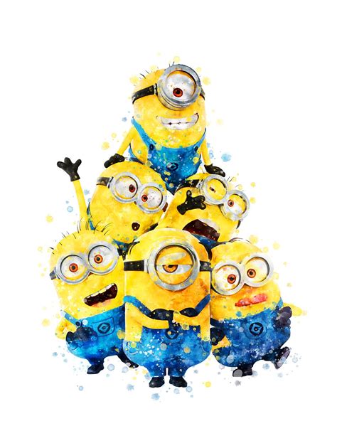 Minions Despicable Me Print Minions Poster Minions Party Etsy In 2021