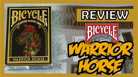 Bicycle Warrior Horse Deck Review Youtube
