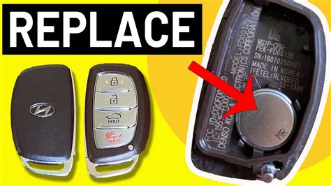 Quick How To Replace Hyundai Key Fob Battery Youtube