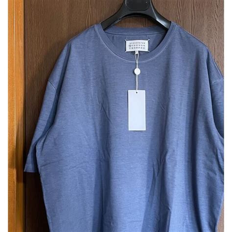 超激得在庫 52新品 Memory Of Tシャツ 4ステッチ ブルー メゾン マルジェラ 得価最新作