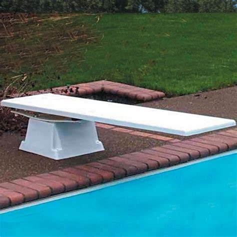 8 Frontier Iii Diving Board With Supreme Stand Gray Granite Leslie