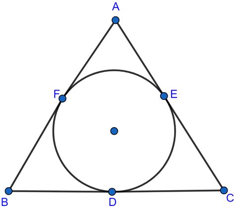 In The Adjoining Figure Sides Bc Ca And Ab Of Abc Touch A Knowledgeboat