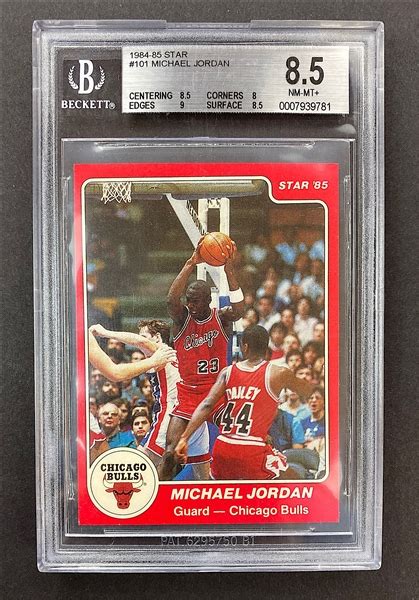 Lot Detail Michael Jordan 1984 85 Star 101 Rookie Card Graded Bgs