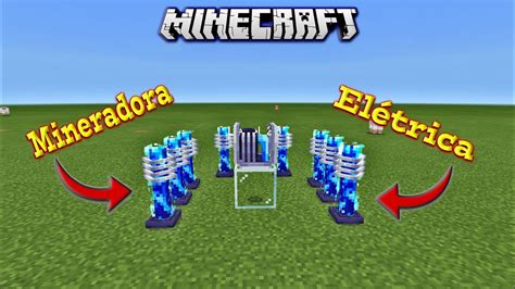 Incrível Mineradora Elétrica Para Minecraft Pe 116 Bedrock Laser