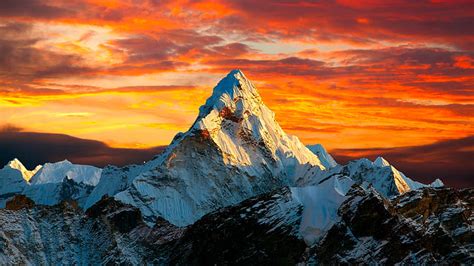 Hd Wallpaper Sunlight Nature Annapurna Himalayas Landscape