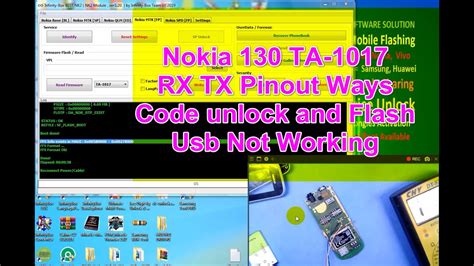 Nokia Ta Rx Tx Pinout Ways Code Unlock And Flash Usb Not Working