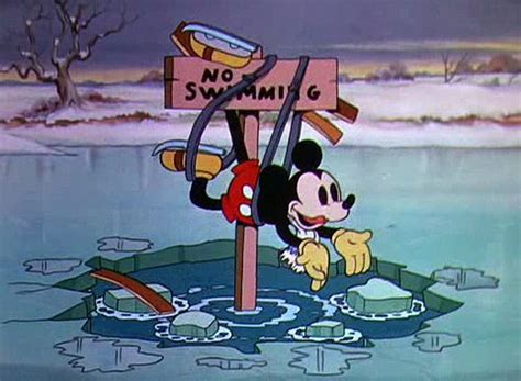 Recogiendo Hojas Bajo Estricto Mickey Mouse On Ice 1935 Hipócrita