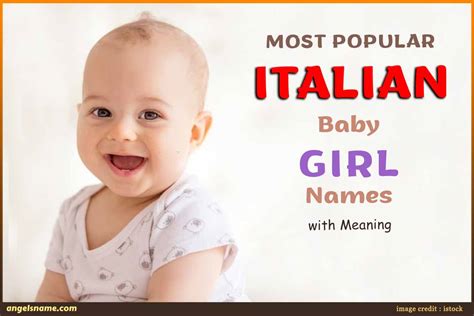 Most Popular Italian Baby Girl Names With Meaning