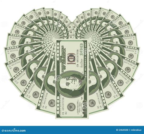 Dollar Heart Stock Photo Image Of Abstract Heart Money 2464508