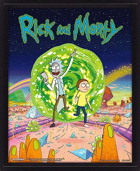 Rick And Morty Portal Official Hd 3d Lenticular Poster Moving Picture Ebay