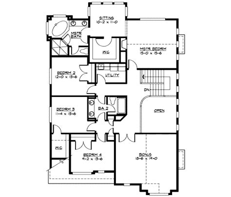 Traditional Style House Plan 4 Beds 25 Baths 3300 Sqft Plan 132