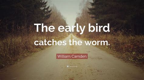 William Camden Quote The Early Bird Catches The Worm 9 Wallpapers