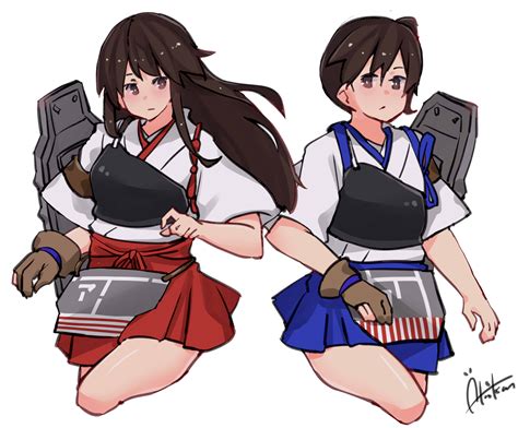 Wallpaper Anime Girls Kantai Collection Akagi Kancolle Kaga